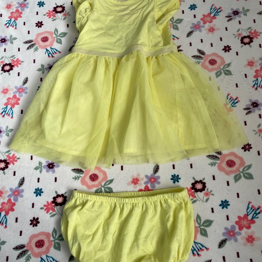 Yellow Dress Size 12 Month